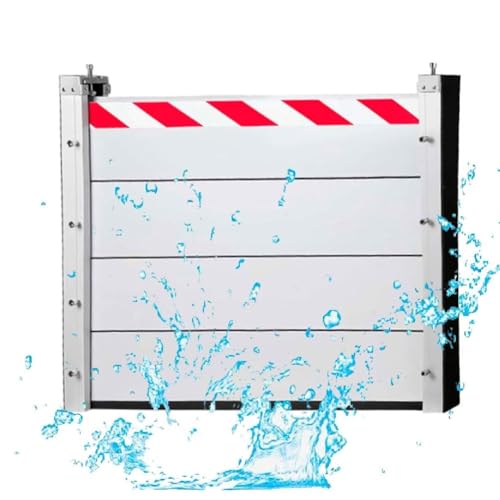 Hochwasserschutzwand 161–170 Cm Aluminium-Hochwasserbarrieren Hochleistungseinheit Moduldesign Wasserrückhalteplatte Für Haus/Lager/Garage(Outside,161 * 20cm) von Generic