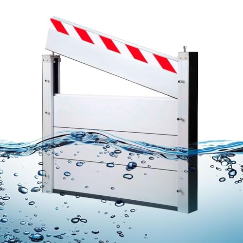Hochwasserschutzwand 188 Cm Hochwasserbarriere Hochleistungseinheit Moduldesign Wasserrückhalteplatte Für Haus/Lager/Garage(Inside,188 * 100cm) von Generic