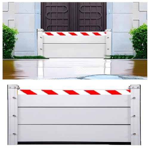 Hochwasserschutzwand 90–100 Cm Hochwasserbarriere Robuste Einheit Moduldesign Wasserrückhalteplatte Für Haus/Lager/Garage(Outside,98 * 100cm) von Generic