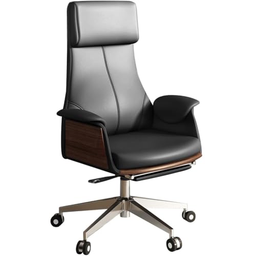 Hochwertiger, Verstellbarer Chefsessel, Bequemer Und Weicher Computer-Schreibtischstuhl, Drehbar Und Hochklappbar, Mit Armlehne(Black Chair) von Generic