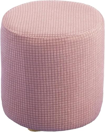 Hockerbezug Rund Ottomane Bezug Ottomane Schonbezug überzug Hocker Rund Hussen für Fußhocker(H,40x40cm) von Generic