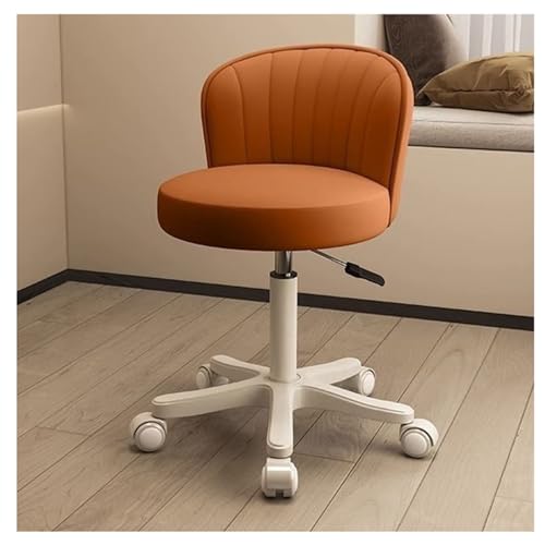 Höhenverstellbarer drehbarer Rollhocker 360-Grad-Drehsitz mit Rückenlehne und Rädern für Home Bar Kitchen Shop, A6 Höhenverstellbarer drehbarer Rollhocker 360-Grad-Drehsitz mit Rückenlehne und Rädern für Home Bar Kitchen Shop, A6 von Generic