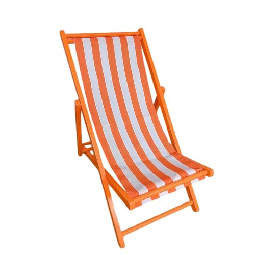 Hölzerne Deckstuhl Verstellbare klappbare Garten im Freien Seaside Strand Sonne Liegestuhl B 128 * 58cm von Generic