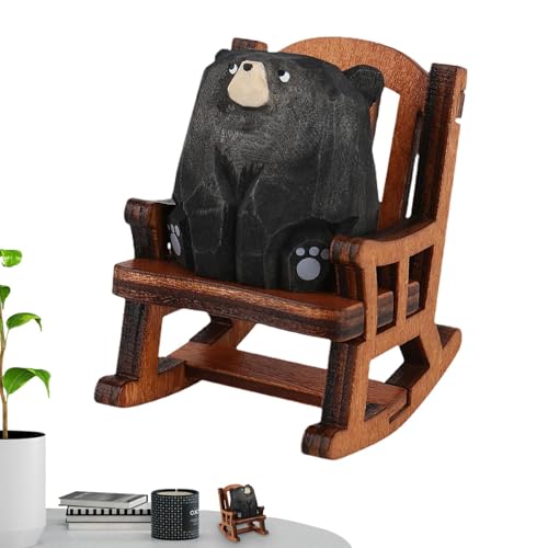 Hölzerne Tierfiguren, Schaukelstuhl Holzbraun Figur | Geschnitzte kleine Tierdekor, rustikalen Stil kleine Tierfigur Kunsthandwerk dekorative Ornamente Hölzerne Tierfiguren, Schaukelstuhl Holzbraun Figur | Geschnitzte kleine Tierdekor, rustikalen Stil kleine Tierfigur Kunsthandwerk dekorative Ornamente von Generic
