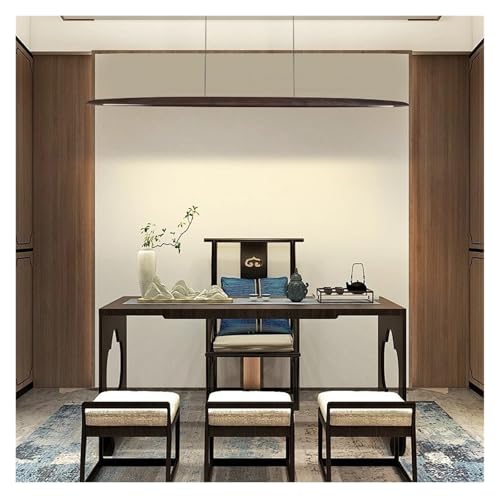 Hölzerne lineare Pendelleuchte dimmbare LED Moderne einfache Kunst Pendelleuchte Indoor Home Dekoration Hängeleuchte Hölzerne lineare Pendelleuchte dimmbare LED Moderne einfache Kunst Pendelleuchte Indoor Home Dekoration Hängeleuchte von Generic