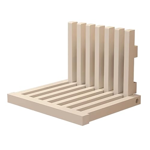 Holz-Hängeschrank Nachttisch Zusammenklappbar Moderner Nachttisch for das Schlafzimmer Wandmontage for kleine Räume/platzsparend(White) von Generic