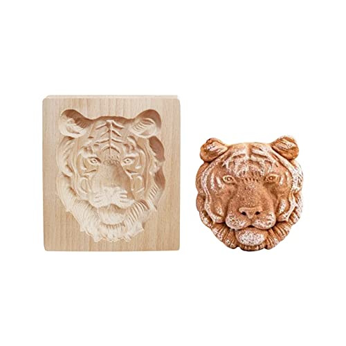 Holz-Keksformen Ausstechformen Plätzchenformen Cookie Cutter Backformen Holzbackform DIY Keks Pressstempel Holz Formen Deko Hochzeit Party Ostern Weihnachten Verschiedene von Generic