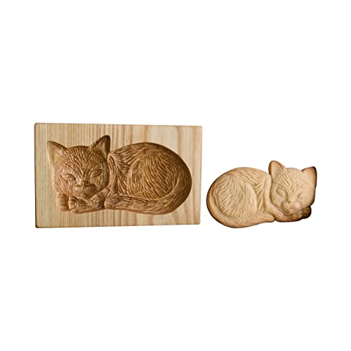 Holz-Keksformen Ausstechformen Plätzchenformen Cookie Cutter Backformen Holzbackform DIY Keks Pressstempel Holz Formen Deko Hochzeit Party Ostern Weihnachten Verschiedene von Generic