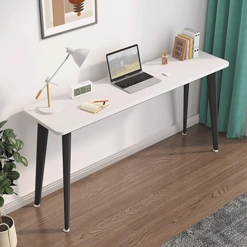 Holz-Schreibtisch moderner Bürotisch Schminktisch & Schreibtisch Kombi Metallbeine einfach zu montieren for Homeoffice und Gaming(6,140x40cm/55x16in) von Generic
