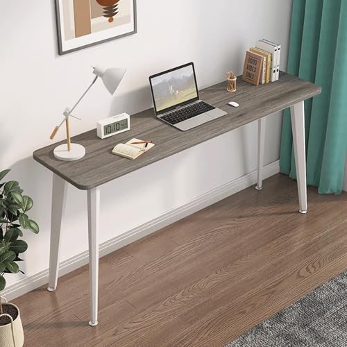 Holz-Schreibtisch moderner Bürotisch Schminktisch & Schreibtisch Kombi Metallbeine einfach zu montieren for Homeoffice und Gaming(7,140x40cm/55x16in) von Generic