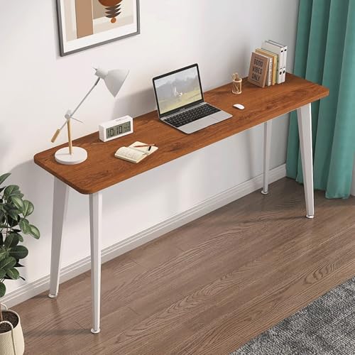 Holz-Schreibtisch moderner Bürotisch Schminktisch & Schreibtisch Kombi Metallbeine einfach zu montieren for Homeoffice und Gaming(9,100x60cm/39x24in) von Generic