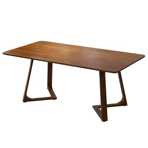 Holzschreibtisch for das Homeoffice Konferenztisch Schreibtisch for Home Office Einfach zu montieren for Homeoffice und Gaming(Brown,120x80cm/47x31.5in) von Generic