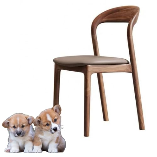 Holzstuhl für Esszimmer Ergonomisch gebogenes Rückendesign für Home Kitchen Office braun 81 * 43 * 46cm Holzstuhl für Esszimmer Ergonomisch gebogenes Rückendesign für Home Kitchen Office braun 81 * 43 * 46cm von Generic