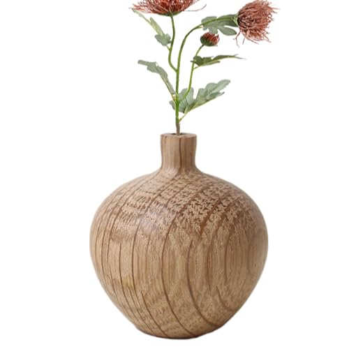 Holzvase – natürliche weiße Eichenvase D?cor, Tisch-Blumenvase, natürliche Standvase, Ornament, weiße Eiche, Miniatur-Holzvase, kompakte rustikale Holzvase für Dinnerpartys, Zuhause, Urlaub Holzvase – natürliche weiße Eichenvase D?cor, Tisch-Blumenvase, natürliche Standvase, Ornament, weiße Eiche, Miniatur-Holzvase, kompakte rustikale Holzvase für Dinnerpartys, Zuhause, Urlaub von Generic