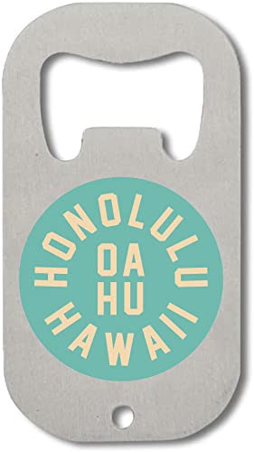 Honolulu Oahu Hawaii United States Graphic Flaschenöffner aus Edelstahl Silber One Size von Generic