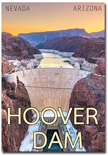 Hoover Dam Arizona-Nevada Reise-Kühlschrankmagnet, Größe 6,3 x 8,9 cm von Generic