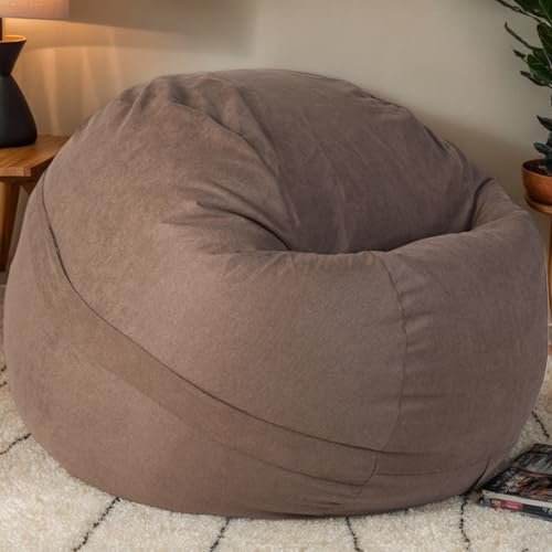 Hülle Für Sitzsack Erwachsene Pouf Velours Waschbar Zipper Ohne Füllung Gaming Riesiger Beanbag Sitzsack Für Wohnzimmer Büro Terrasse,G,105cm*65cm von Generic