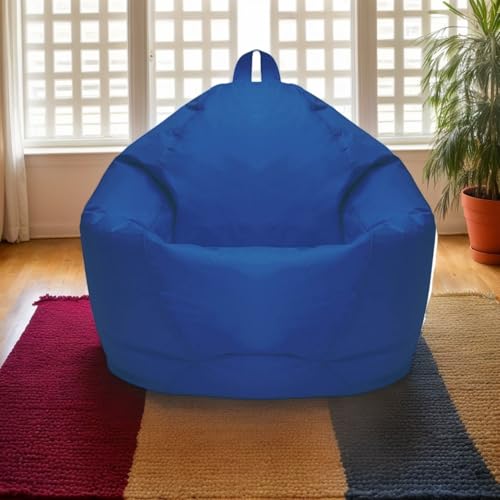Hülle Für Sitzsack Samt Waschbar Weich Dick Ohne Füllmaterial Reißverschluss Dehnbar Sitzsack Erwachsene Kinder Wohnzimmer Büro Terrasse Gaming Stuhl,C,70 * 80 cm von Generic