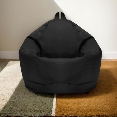 Hülle Für Sitzsack Samt Waschbar Weich Dick Ohne Füllmaterial Reißverschluss Dehnbar Sitzsack Erwachsene Kinder Wohnzimmer Büro Terrasse Gaming Stuhl,E,70 * 80 cm von Generic
