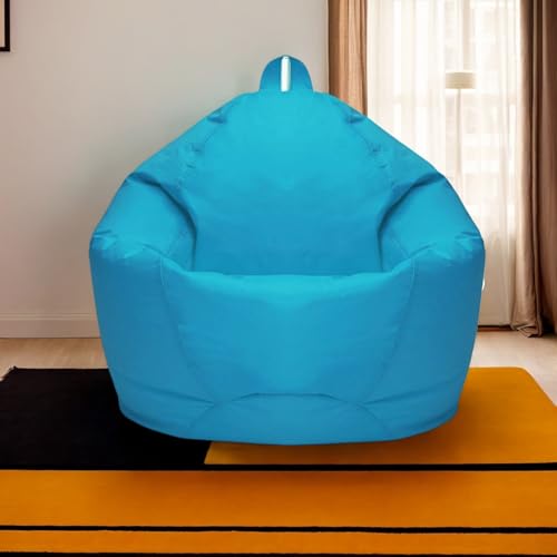 Hülle Für Sitzsack Samt Waschbar Weich Dick Ohne Füllmaterial Reißverschluss Dehnbar Sitzsack Erwachsene Kinder Wohnzimmer Büro Terrasse Gaming Stuhl,H,70 * 80 cm von Generic