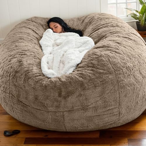 Hülle Für Sitzsack Velours Waschbar Weich Modern Zippverschluss Für Erwachsene Gaming Bean Bag Sofa Aufbewahrung Von Kuscheltieren Keine Füllung,L,180 * 90cm von DOSYCOVUR