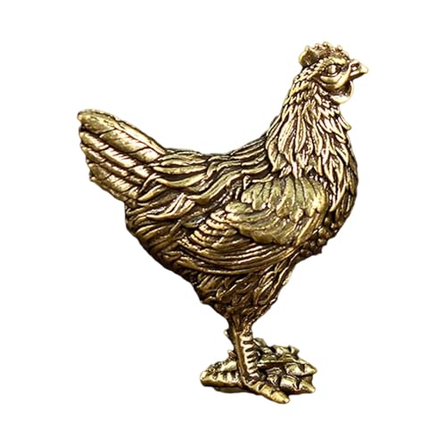 Huhnförmige Tee Haustier Messing Figurine Tabletop Statue Ornament für Haushalt Zimmer, Hühnerform Huhnförmige Tee Haustier Messing Figurine Tabletop Statue Ornament für Haushalt Zimmer, Hühnerform von HuadaXtai