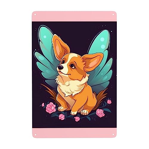 Hund Breitete Seine Flügel Aus Und Flog Vorwärts Metallschild Lustiges Eisenmalerei Vintage Wandposter Für Badezimmer Garage Küche Hund Breitete Seine Flügel Aus Und Flog Vorwärts Metallschild Lustiges Eisenmalerei Vintage Wandposter Für Badezimmer Garage Küche von Generic