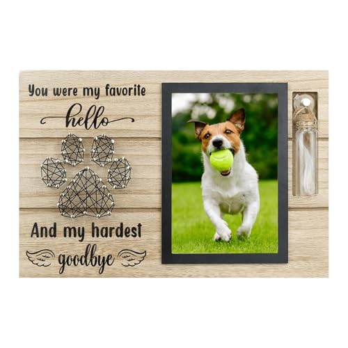 Hunde-Gedenk-Bilderrahmen – Erinnerung an den Verlust eines Haustieres | Holz-Bilderrahmen mit Urne für Hundeasche, aufrichtige Hommage an geliebte Haustiere, Poster Hunde-Gedenk-Bilderrahmen – Erinnerung an den Verlust eines Haustieres | Holz-Bilderrahmen mit Urne für Hundeasche, aufrichtige Hommage an geliebte Haustiere, Poster von Generic