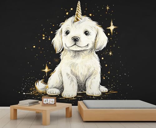 Hunde Wandbild Lustige Wandtapete Süße Tiertapete Schwarze Tapete für Schlafzimmer Wohnzimmer Poster 100 X 70 cm Hunde Wandbild Lustige Wandtapete Süße Tiertapete Schwarze Tapete für Schlafzimmer Wohnzimmer Poster 100 X 70 cm von Generic