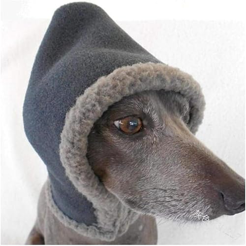 Hundejackehaustier Hut Windhund Feiner Hund Gree Hund Whippet Hound Herbst Winter Warm Winddicht Hut Kopfbedeckung von Generic