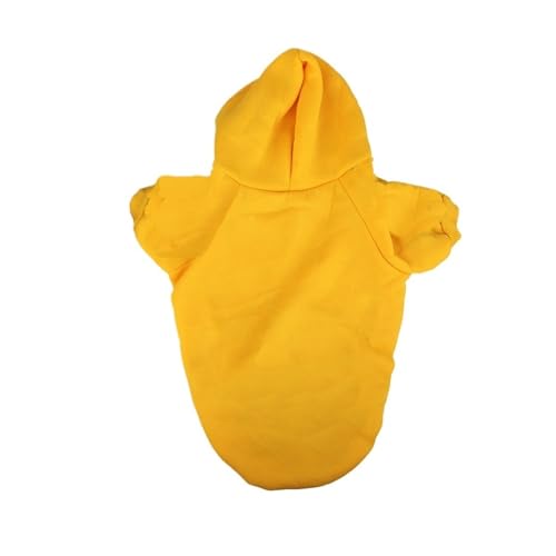 Hundemäntel, Sweatshirts, Haustierkleidung, mittlere und kleine Größe, große Größe (Gelb, XL 3,1 kg - 4,5 kg) von Generic
