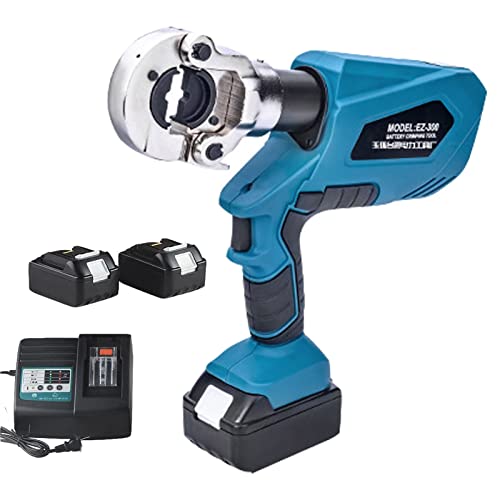Hydraulische Kabelschere Kabelschneider Elektrisches Ratschenkabelschneider-Werkzeug, Crimpzange, wiederaufladbare Hydraulikzange, batteriebetriebene Crimp-Hydraulik-Crimper, EZ-300 Hydraulische Kabelschere Kabelschneider Elektrisches Ratschenkabelschneider-Werkzeug, Crimpzange, wiederaufladbare Hydraulikzange, batteriebetriebene Crimp-Hydraulik-Crimper, EZ-300 von Generic