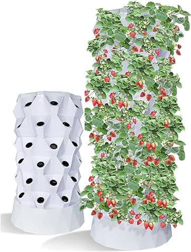 Hydroponik-Anbausystem, 80 Töpfe Hydroponik-Turm-Set Hydroponisches Anbausystem Hydroponisches Anbauset für den Innenbereich; Outdoor mit Hydratpumpe Timer Adapter / 1 Stück von Generic