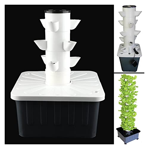 Hydroponik-Anbausystem, Hydroponik-Turm-Anbau Sy Balkon Hydroponisches Anbausystem Abnehmbare Kolonisationstassen Home Garden Farm Gewächshaus Vertikale Turm-Pflanzgefäße von Generic