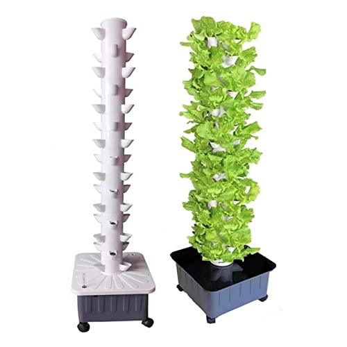Hydroponik-Anbausystem, Hydroponik-Turm-Anbau Sy Balkon Hydroponisches Anbausystem Abnehmbare Kolonisationstassen Home Garden Farm Gewächshaus Vertikale Turm-Pflanzgefäße von Generic