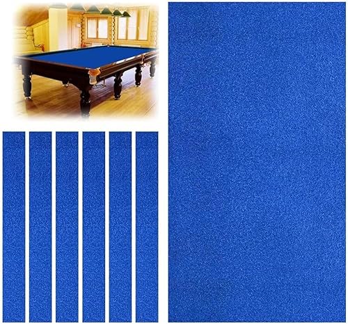 Hyqg Professioal Billardtuch Billardtisch Tisch Filz Billardtischdecke Passend Für Stadard 7ft / 8ft / 9ft Tisch, Sportspiel Tischdecke Mit 6pcs Side Wrap, Idoor Sports Game Tischdecke, Blue, 7FT Hyqg Professioal Billardtuch Billardtisch Tisch Filz Billardtischdecke Passend Für Stadard 7ft / 8ft / 9ft Tisch, Sportspiel Tischdecke Mit 6pcs Side Wrap, Idoor Sports Game Tischdecke, Blue, 7FT von Generic