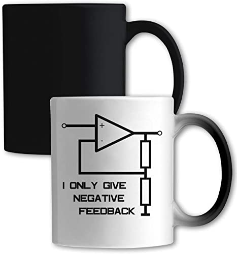 I Only Give Negative Feedback Electrical Circuit Graphic Farbwechsel-Becher Weiß One Size von Generic