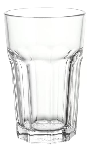 IKEA 6-er Set Gläser Pokal stapelbares Glas - 350ml - 14 cm hoch - spülmaschinenfest, IK-124, Transparent von Generic