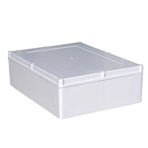 IP65 ABS wasserdichte Abzweigdose, 300 x 230 x 92 mm, wasserdicht, staubdicht, für den Außenbereich, Kabelverbindung, Schutzgehäuse, weiß, 1 Stück von Generic