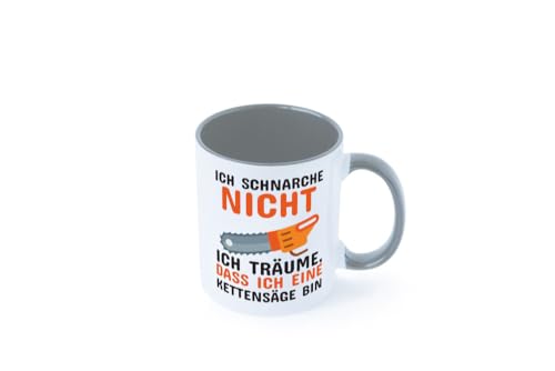 Ich schnarche nicht Farbige Tasse - Kaffeetasse/Geschenk/Familie - Grau von Generic