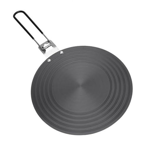 Induction Adapter Plate - Energieeffizienter Hitzediffusor, Praktischer Tragegriff, Robuste Edelstahlkonstruktion | Adapter Induktionsherd Gasherd Keramikplatte Wärmescheibe Töpfe Pfannen Schmoren Lan von Generic
