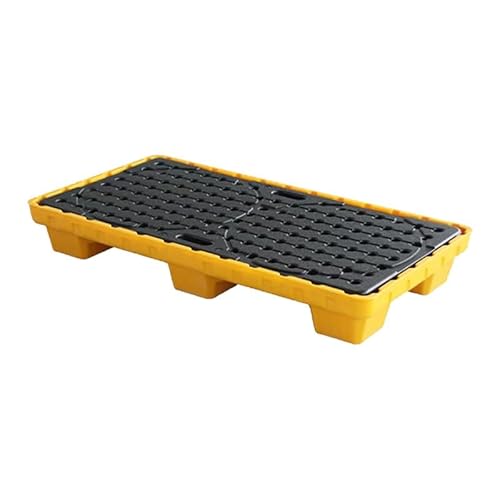 Industrielle Farbeimer-Tablett-Auffangpalette, Modulare Ölfass-Plattform Für Fabrik, Garage, Küche/Yellow-2Pcs/49.2 * 25.6 * 5.9In Industrielle Farbeimer-Tablett-Auffangpalette, Modulare Ölfass-Plattform Für Fabrik, Garage, Küche/Yellow-2Pcs/49.2 * 25.6 * 5.9In von Generic