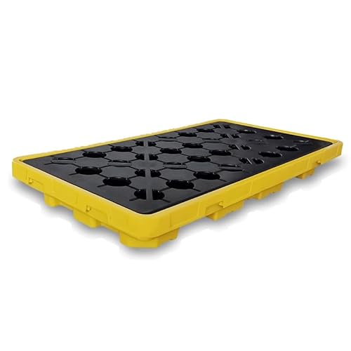 Industrielle Farbeimer-Tablett-Auffangpalette, Modulare Ölfass-Plattform Für Fabrik, Garage, Küche/Yellow-2Pcs/51.2 * 26.8 * 5.5In Industrielle Farbeimer-Tablett-Auffangpalette, Modulare Ölfass-Plattform Für Fabrik, Garage, Küche/Yellow-2Pcs/51.2 * 26.8 * 5.5In von Generic