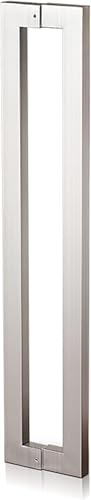 Innen Außen Vordertür Griff Glas Dusche Push Pull Türgriff Moderner Schiebetür Griff Rechteck Doppelseitig 24/31/39/47/59 Zoll Lang, Silver, 100cm/3.3ft Innen Außen Vordertür Griff Glas Dusche Push Pull Türgriff Moderner Schiebetür Griff Rechteck Doppelseitig 24/31/39/47/59 Zoll Lang, Silver, 100cm/3.3ft von Generic