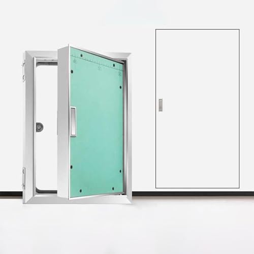 Inspection Flap Drywall Inspection Flap Made Of Plasterboard With Metal Frame, Concealed Plumbing Access Panel Sealed Hidden Access Panel For Fire Safetyd And Wiring Plasterboard(24x24in/600x600mm) von Generic