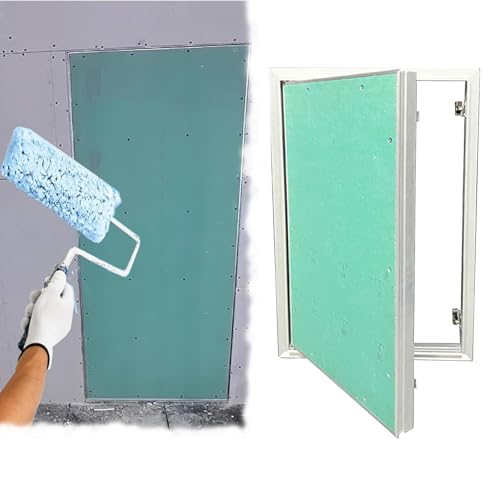 Inspection flap plasterboard Verdecktes Zugangspanel mit Touch-Latch for Trockenbau, Gipskarton-Zugangstür mit Aluminiumrahmen, verdeckte Wandlochabdeckung for Schullöcher, Badezimmer-Sanitärverkabelu von Generic