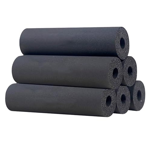 Isolierschlauch 1.90 m Schwammgummi, Aluminiumfolie Isolationsrohr Dicke 20.0 mm für Griffgriffstütze Rohrleitungsisolierung, ID 22-114 mm(25.0mm/0.98in) von Generic