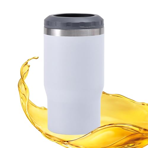 Isolierter Becher – isolierter Edelstahlbecher | auslaufsicherer Edelstahl-Bierkrug mit Deckel, 400 ml | doppelwandiger Vakuum-Wasserbecher, Reiseflasche für Erwachsene und Kinder von Generic