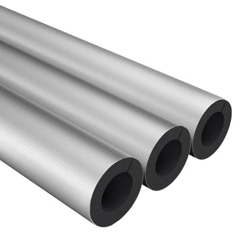 Isolierung Heizungsrohre Außen Anti-Gel Rohrisolierung Isolierschaum Rohr ID 20-219.0mm Selbstdichtende Wasserdichte Schaumstoffschlauch(ID 25.0mm) von Generic