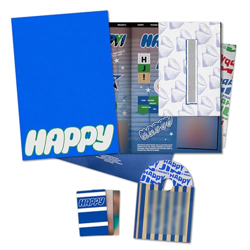 JIN - 2nd Solo Album [Happy] (Standard - NAVIGATE Ver.) Photobook + CD-R + Lyric Poster + Folded Poster + Photocard + 2 Extra Photocards von Generic